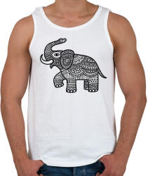 printfashion Elefánt - fekete - Férfi atléta - Fehér (12016170)
