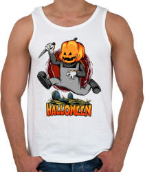 printfashion A halloweeni konyhakéses - Férfi atléta - Fehér (5553176)