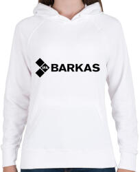 printfashion Barkas logo - Női kapucnis pulóver - Fehér (3989669)