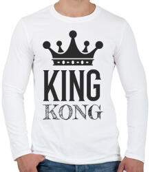 printfashion KINGKONG - Férfi hosszú ujjú póló - Fehér (10795249)