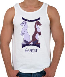printfashion Gemini Hermelins - Férfi atléta - Fehér (16214407)