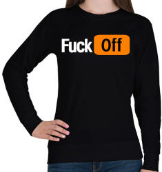 printfashion fuck off - Női pulóver - Fekete (2793324)