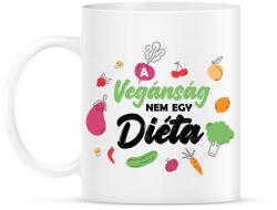 printfashion A vegánság - Bögre - Fehér (8149836)