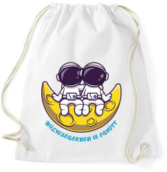 printfashion Hülyeségekben is együtt - Sportzsák, Tornazsák - Fehér (6672813)