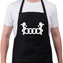 printfashion Audi Fehér - Kötény - Fekete (4926745)