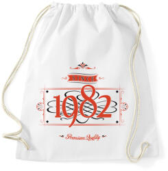 printfashion since-1982-red-black - Sportzsák, Tornazsák - Fehér (530534)