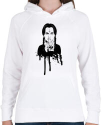 printfashion Wednesday Addams - Női kapucnis pulóver - Fehér (2885492)