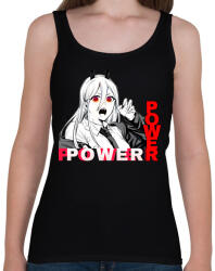 printfashion Power minta (Chainsaw man) - Női atléta - Fekete (11874414)