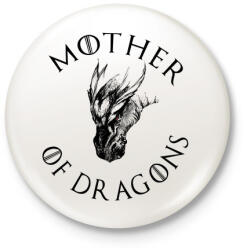 printfashion Mother of dragons - Kitűző, hűtőmágnes - Fehér (3079435)