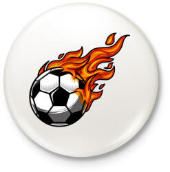 printfashion Focilabda - Kitűző, hűtőmágnes - Fehér (14075039)