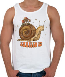 printfashion Snailed it - Férfi atléta - Fehér (13403663)
