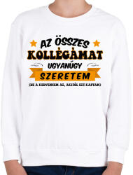 printfashion Összes kollégámat - Gyerek pulóver - Fehér (12237964)