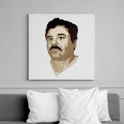 printfashion El Chapo - Vászonkép - Fehér (6632972)