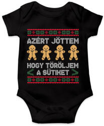 printfashion Azért jöttem, hogy töröljem a sütiket - Baba Body - Fekete (11273080)