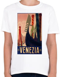 printfashion Velence Retro - Gyerek póló - Fehér (13227111)