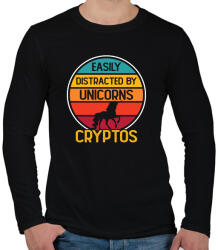 printfashion BITCOIN 4 EVER 78 - Férfi hosszú ujjú póló - Fekete (6206827)