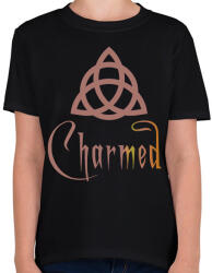 printfashion Charmed - Gyerek póló - Fekete (2203946)