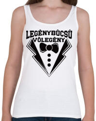 printfashion Legénybúcsú vőlegény - Női atléta - Fehér (7611519)