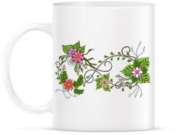 printfashion Örökké virágokkal, színes - Bögre - Fehér (10440144)