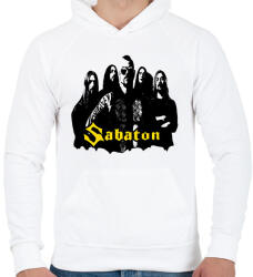 printfashion sabaton - Férfi kapucnis pulóver - Fehér (1534166)