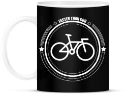 printfashion Faster than god - Bögre - Fekete (2375318)