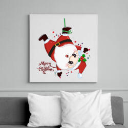 printfashion Merry Christmas - Vászonkép - Fehér (6638990)