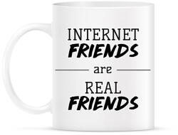 printfashion Internet friends - Bögre - Fehér (13507390)