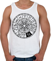 printfashion horoszkóp szűz fekete - Férfi atléta - Fehér (12666946)