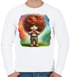 printfashion Szeretlek - Férfi pulóver - Fehér (15609922)