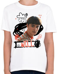 printfashion Will - Stranger Things - Gyerek póló - Fehér (11605368)