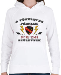 printfashion Tökéletes férfi - Női kapucnis pulóver - Fehér (2705442)