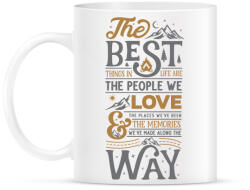 printfashion Best things in life - Bögre - Fehér (4087917)