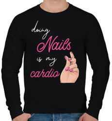 printfashion Műkörmös - Férfi pulóver - Fekete (5704216)