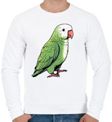 printfashion Papagáj - Férfi pulóver - Fehér (13955791)