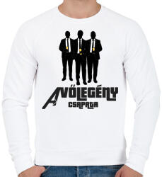 printfashion A VŐLEGÉNY CSAPATA - Férfi pulóver - Fehér (5267561)