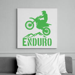 printfashion Enduro - Vászonkép - Fehér (6634812)