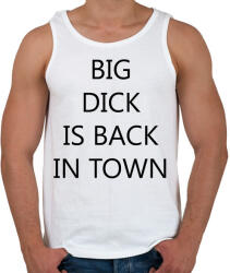 printfashion Big d*ck is back in town! - Férfi atléta - Fehér (1823787)