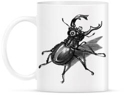 printfashion Szarvasbogár - vonalrajz - Bögre - Fehér (9412165)