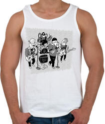 printfashion Állat zenekar - Férfi atléta - Fehér (9175104)