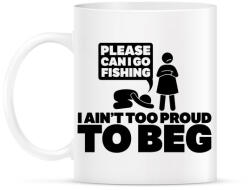 printfashion Kérlek, elmehetek pecázni. . . ? - Bögre - Fehér (970377)