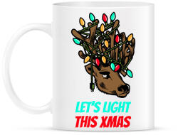 printfashion Karácsonyi fények - Bögre - Fehér (6536990)