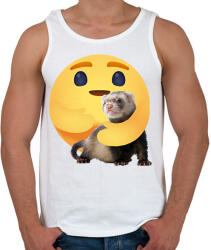 printfashion Vadászgörény - Férfi atléta - Fehér (13048771)