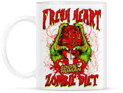 printfashion Diétázó zombi - Bögre - Fehér (788578)
