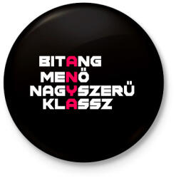 printfashion A. N. Y. A. - Kitűző, hűtőmágnes - Fekete (3102427)
