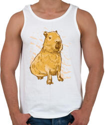 printfashion Capybara - Férfi atléta - Fehér (15681365)