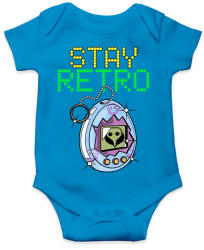 printfashion Stay retro Tamagochi - Baba Body - Azúrkék (11447639)