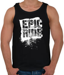 printfashion Epic Ride - fehér - Férfi atléta - Fekete (11791)