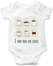 printfashion I only run for caffee - Baba Body - Fehér (6295048)