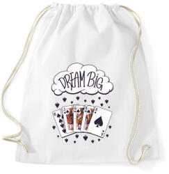printfashion Dream big - ámodj nagyot - Sportzsák, Tornazsák - Fehér (5501438)