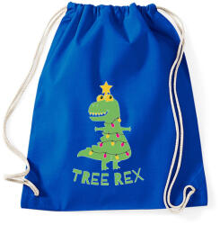 printfashion Karácsonyi dínó - Tree rex - Sportzsák, Tornazsák - Bright royal (5625272)